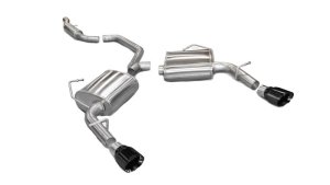 Dodge Avenger Performance Exhaust - CORSA Performance - Cat Back, Dual Rear Exit, Sport - Black - `11-`14